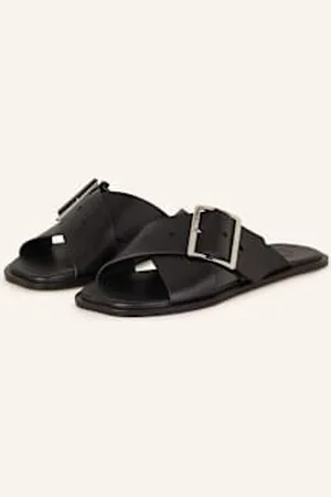 Loewe Klapki Petal schwarz