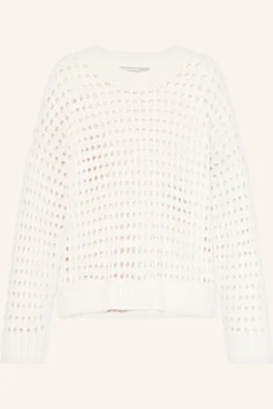 The Mercer Sweter Z Dodatkiem Kaszmiru weiss