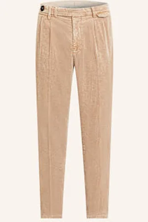 Brunello Cucinelli Spodnie Sztruksowe Leisure Fit beige