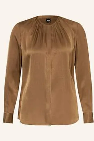 HUGO BOSS Bluzka Jedwabna Banorah beige