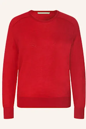 The Mercer Sweter Z Wełny Merino rot