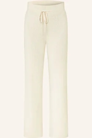 DARLING HARBOUR Spodnie Z Dzianiny beige