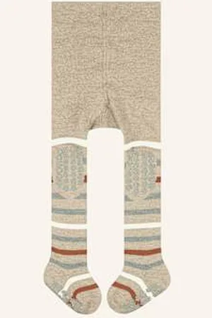 Falke Rajstopy Antypoślizgowe Multi Stripe beige