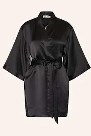 Livy Kimono Damskie Kimilord Z Jedwabiu schwarz