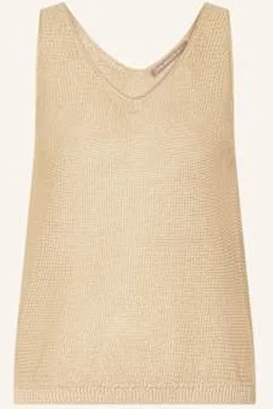 The Mercer Top Z Dzianiny Z Lnu beige