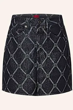HUGO BOSS Spódnica Jeansowa Gebisi blau