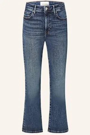 Frame Jeansy Bootcut Le Crop Mini Boot blau