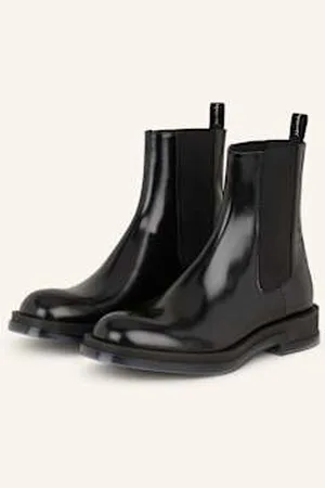 Alexander McQueen Botki Chelsea schwarz