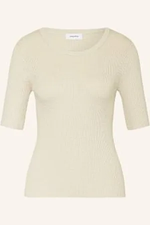 DARLING HARBOUR Dzianinowa Koszulka beige