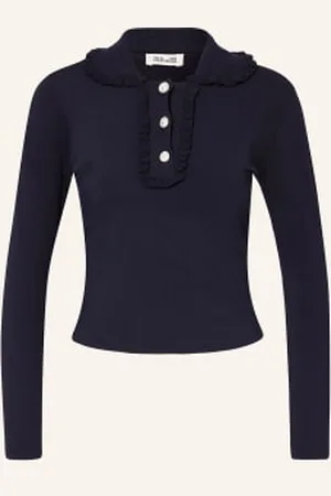 Baum und Pferdgarten Sweter Catarin Z Falbankami blau