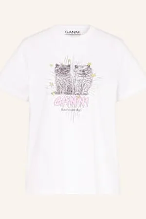 Ganni T-Shirt weiss