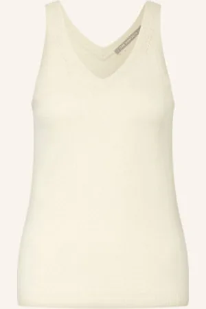 The Mercer Top Z Dzianiny Z Kaszmiru weiss