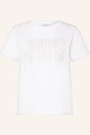 Comma, T-Shirt weiss