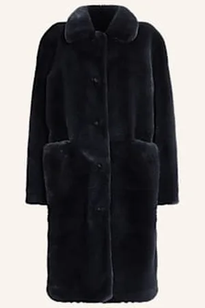 AllSaints Płaszcz Ze Sztucznego Futra Sora blau