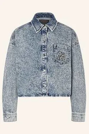 Oui Kurtka Jeansowa blau