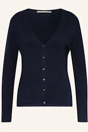 The Mercer Kardigan Z Kaszmiru blau
