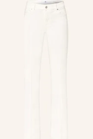 7 for all Mankind Jeansy Bootcut Cloud White weiss