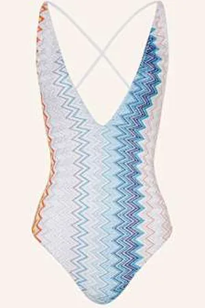 Missoni Strój Kąpielowy Z Błyszczącą Przędzą weiss