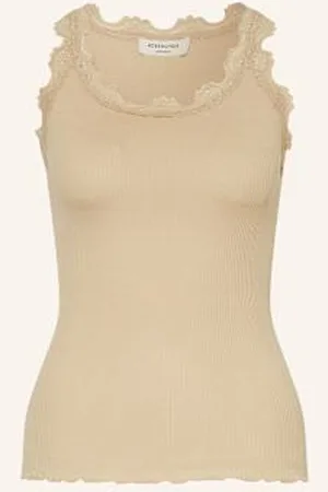 Rosemunde Top Z Jedwabiu Babette Z Koronką beige