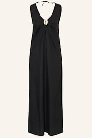 Seafolly Sukienka Palermo Z Lnem schwarz