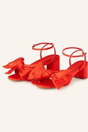 Loeffler Randall Sandały Na Obcasie Carmen rot