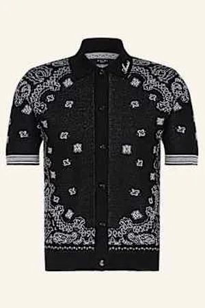 AMIRI Koszula Z Dzianiny Slim Fit schwarz