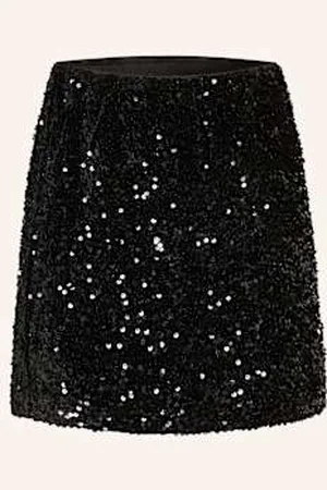 Gina Tricot Spódnica Z Cekinami schwarz