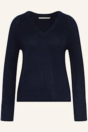 The Mercer Sweter Z Kaszmiru blau