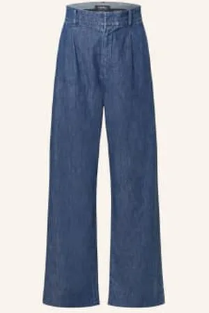Max Mara Spodnie Marlena Esordio W Stylu Jeansowym blau