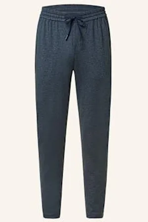Lululemon Spodnie Dżersejowe Slim Tapered Fit blau