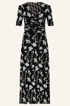 Diane von Furstenberg Sukienka Z Siateczki Koren schwarz
