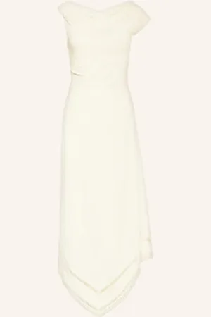 FAITHFULL THE BRAND Sukienka Alva Z Koronką beige