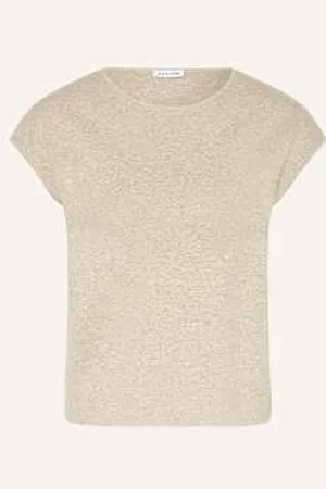 Mrs & HUGS Dzianinowa Koszulka Z Dodatkiem Lnu beige