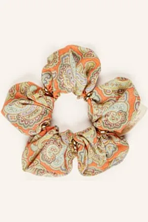 Etro Gumka Do Włosów Z Ozdobnymi Kamykami orange