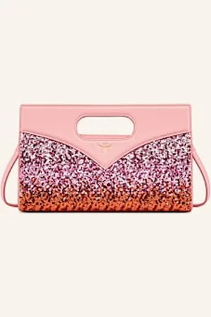 MCM Torba Na Ramię Diamond Z Cekinami braun