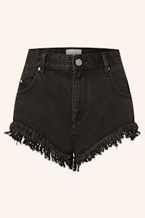Marant Etoile Szorty Jeansowe Eneidao schwarz