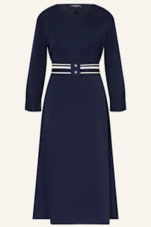 Elena Miro Sukienka Z Dzianiny blau