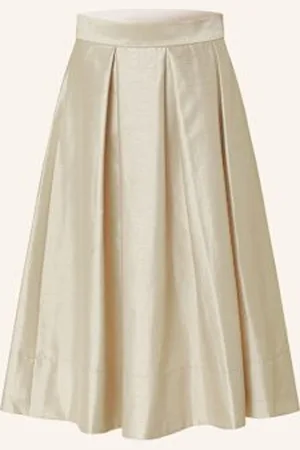 SEM PER LEI Plisowana Spódnica beige