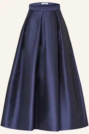 Lunatica Milano Plisowana Spódnica blau