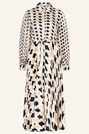 Phase Eight Sukienka Koszulowa Lyric Z Satyny beige