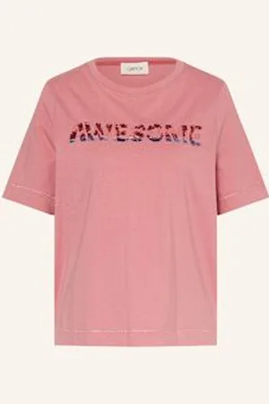 Cartoon T-Shirt Z Cekinami rosa