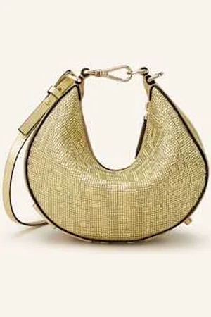 Fendi Torebka graphy Mini Z Ozdobnymi Kamykami gold