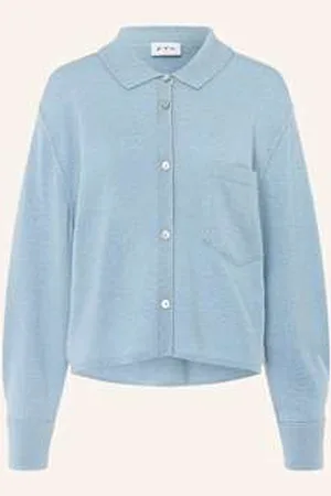 FTC CASHMERE Kardigan Z Kaszmiru blau