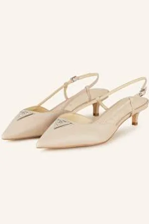 Guess Czółenka Z Odkrytą Piętą Jesson beige