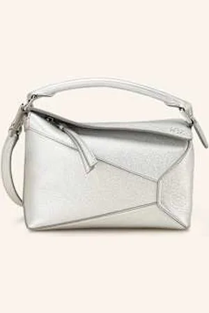Loewe Torba Na Ramię Puzzle Edge Small silber