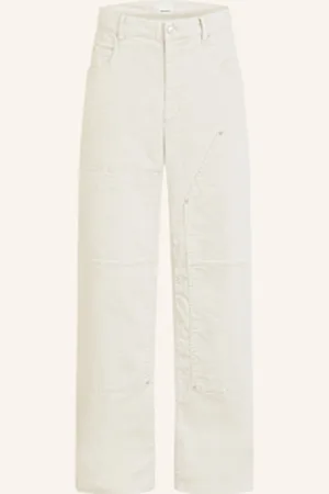 Isabel Marant Spodnie Sztruksowe Lorson Regular Fit weiss