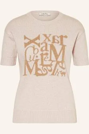 Max Mara Dzianinowa Koszulka Felicia beige