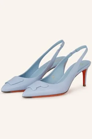 santoni Czółenka Z Odkrytą Piętą Sibille blau