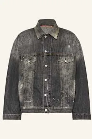 Acne Studios Kurtka Jeansowa schwarz