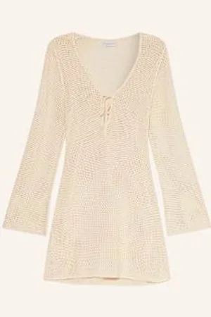 Seafolly Sukienka Plażowa Isla Palm weiss